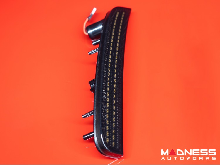 FIAT 500 Rear Bumper Side Blinker Lights (2) Smoked Black Finish